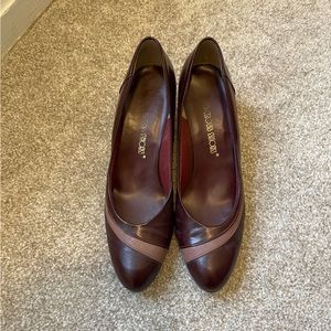 Burgundy vintage shoes
